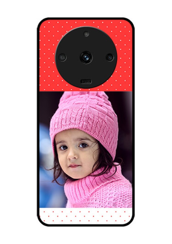 Realme Narzo 60 5G Photo Printing on Glass Case - Red Pattern Design