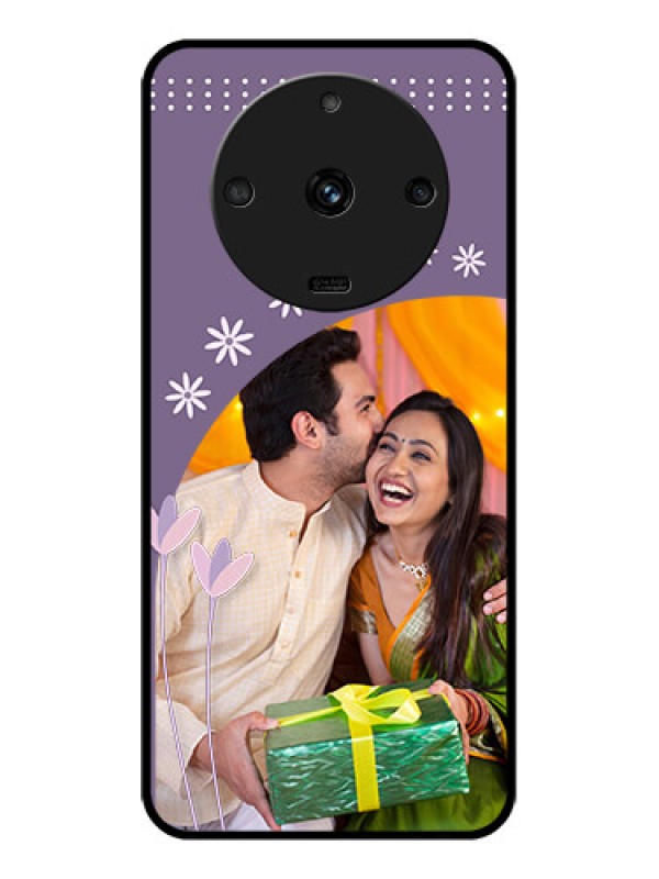 Custom Realme Narzo 60 5G Custom Glass Mobile Case - Lavender flowers design