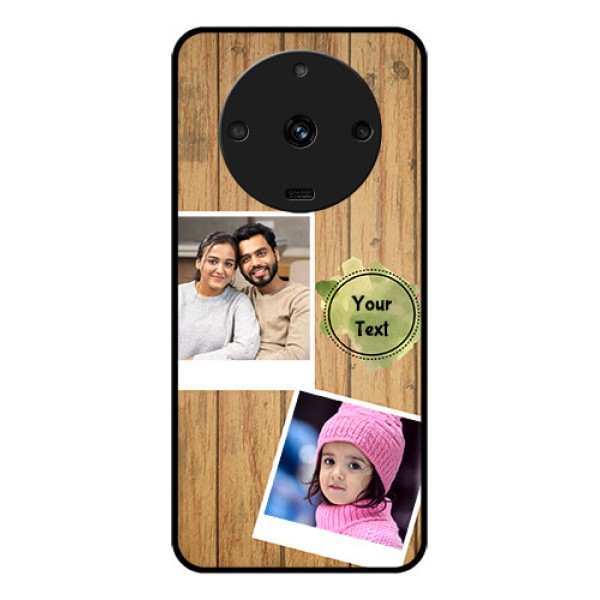 Realme Narzo 60 5G Custom Glass Phone Case - Wooden Texture Design