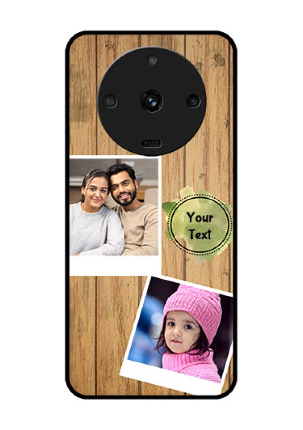 Realme Narzo 60 5G Custom Glass Phone Case - Wooden Texture Design