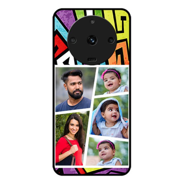 Realme Narzo 60 5G Custom Glass Phone Case - Graffiti pattern Design