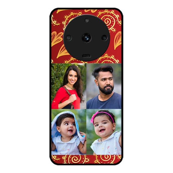 Realme Narzo 60 5G Photo Printing on Glass Case - 4 Image Traditional Design Realme Narzo 60 5G Photo Printing on Glass Case - 4 Image Traditional Design