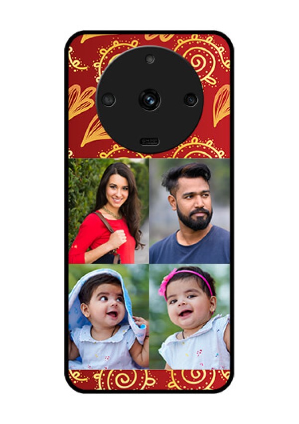 Realme Narzo 60 5G Photo Printing on Glass Case - 4 Image Traditional Design