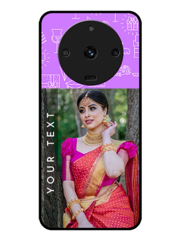 Custom Realme Narzo 60 5G Custom Glass Mobile Case - Birthday Icons Design