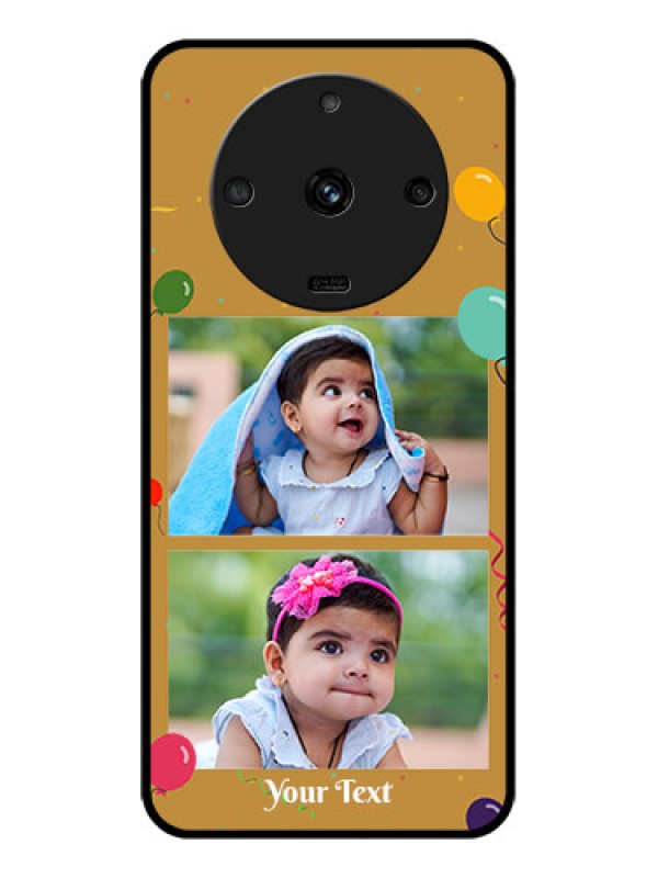 Custom Realme Narzo 60 5G Personalized Glass Phone Case - Image Holder with Birthday Celebrations Design