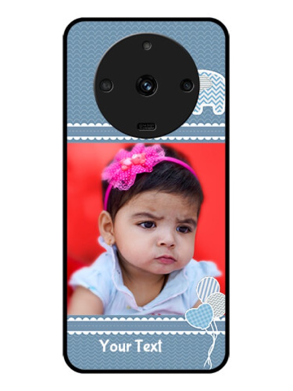 Custom Realme Narzo 60 5G Photo Printing on Glass Case - with Kids Pattern Design