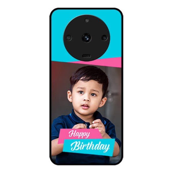 Realme Narzo 60 5G Personalized Glass Phone Case - Image Holder with 2 Color Design