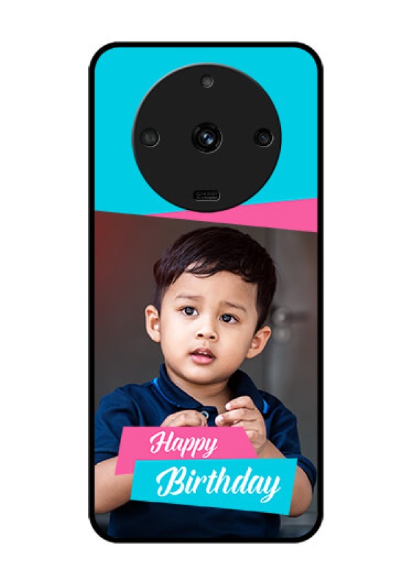 Realme Narzo 60 5G Personalized Glass Phone Case - Image Holder with 2 Color Design