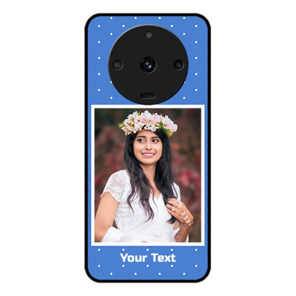 Realme Narzo 60 5G Photo Printing on Glass Case - Polka dots design