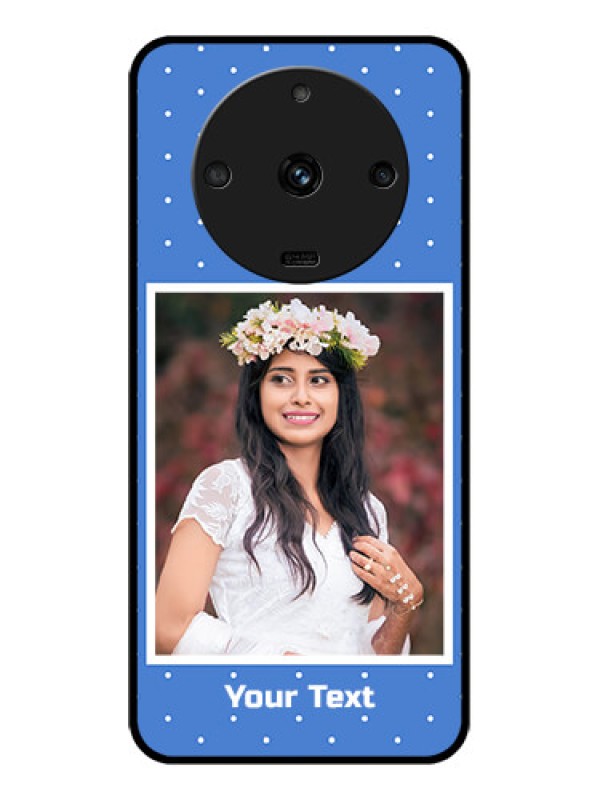 Custom Realme Narzo 60 5G Photo Printing on Glass Case - Polka dots design