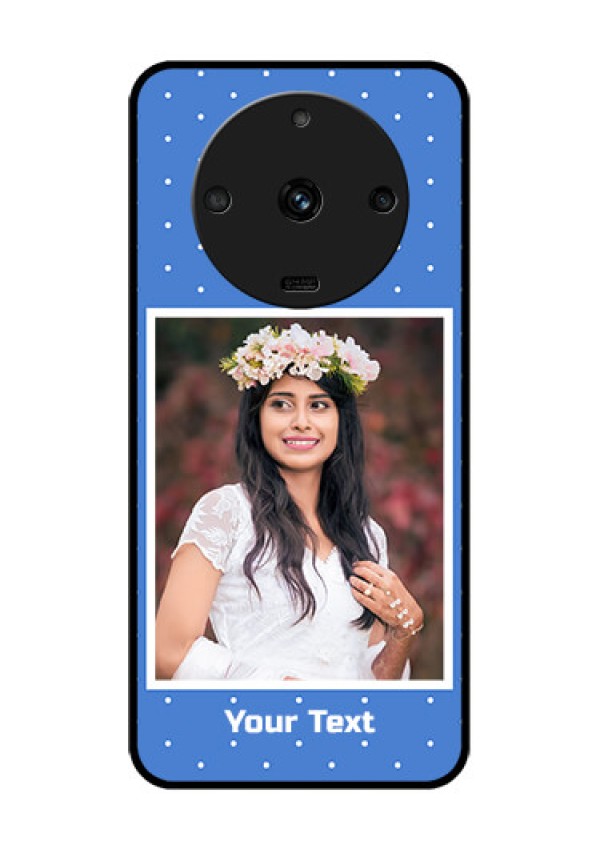 Realme Narzo 60 5G Photo Printing on Glass Case - Polka dots design
