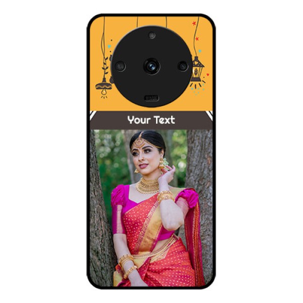 Realme Narzo 60 5G Custom Glass Mobile Case - with Family Picture and Icons