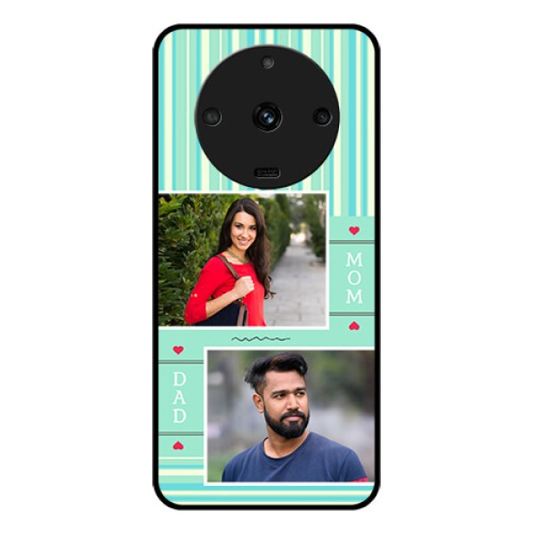 Realme Narzo 60 5G Custom Glass Phone Case - Mom & Dad Pic Design