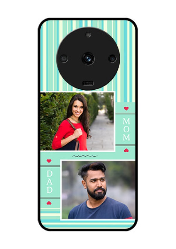 Realme Narzo 60 5G Custom Glass Phone Case - Mom & Dad Pic Design