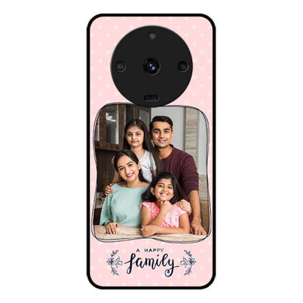Realme Narzo 60 5G Custom Glass Phone Case - Family with Dots Design