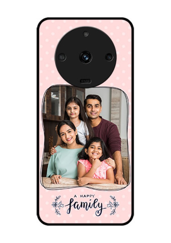 Realme Narzo 60 5G Custom Glass Phone Case - Family with Dots Design
