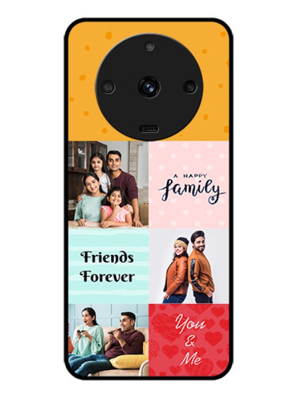 Custom Realme Narzo 60 5G Personalized Glass Phone Case - Images with Quotes Design