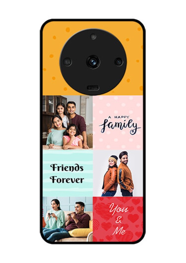 Realme Narzo 60 5G Personalized Glass Phone Case - Images with Quotes Design