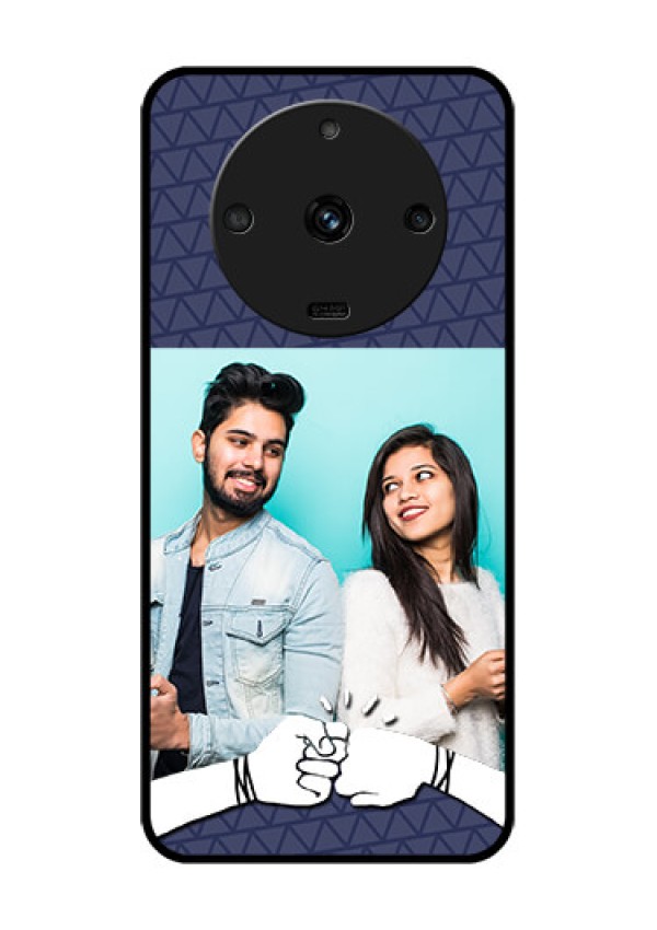 Realme Narzo 60 5G Photo Printing on Glass Case - with Best Friends Design