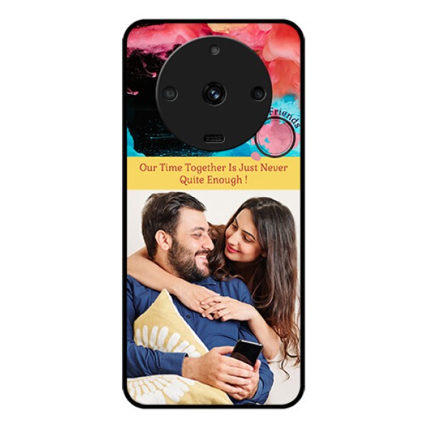 Realme Narzo 60 5G Custom Glass Mobile Case - Quote with Acrylic Painting Design