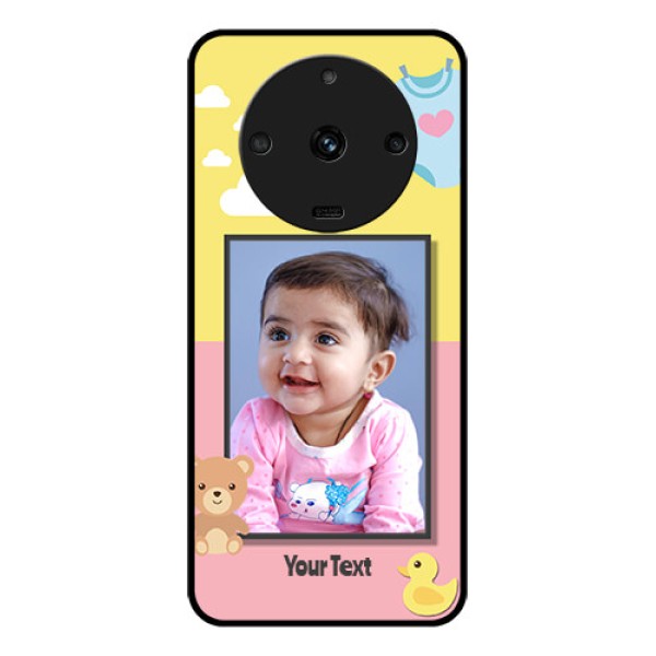Realme Narzo 60 5G Photo Printing on Glass Case - Kids 2 Color Design