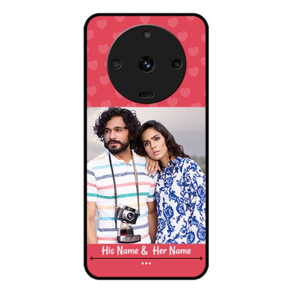 Realme Narzo 60 5G Photo Printing on Glass Case - Simple Love Design