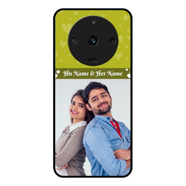 Realme Narzo 60 5G Custom Glass Phone Case - You & Me Heart Design