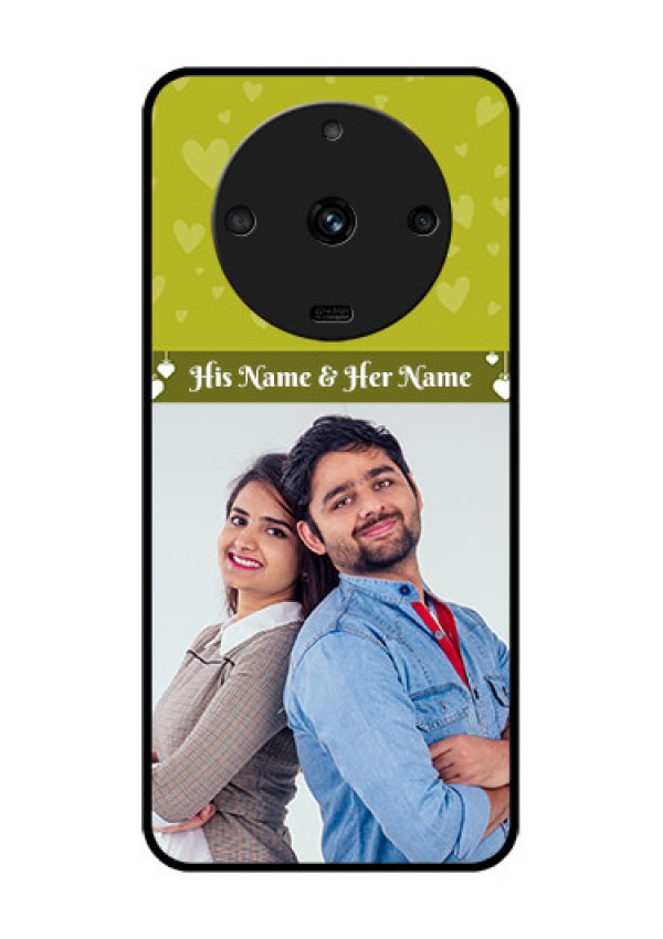 Realme Narzo 60 5G Custom Glass Phone Case - You & Me Heart Design