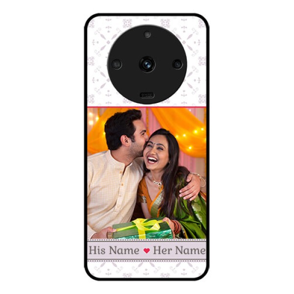 Realme Narzo 60 5G Custom Glass Mobile Case - with Photo and Ethnic Design Realme Narzo 60 5G Custom Glass Mobile Case - with Photo and Ethnic Design
