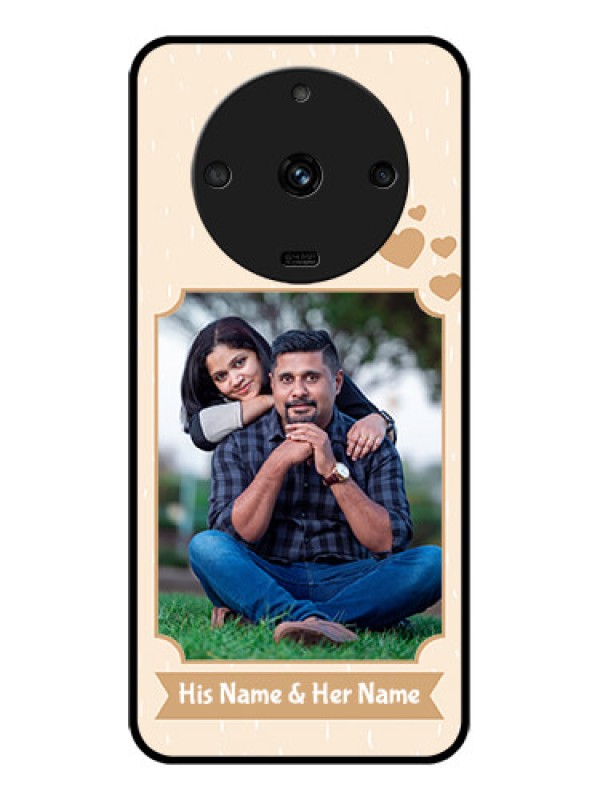 Custom Realme Narzo 60 5G Custom Glass Phone Case - with confetti love design