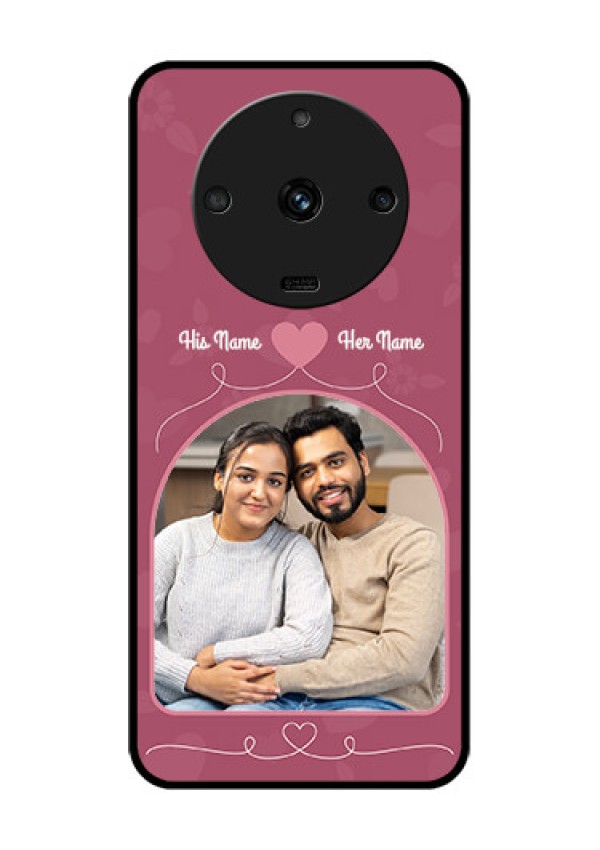 Realme Narzo 60 5G Photo Printing on Glass Case - Love Floral Design