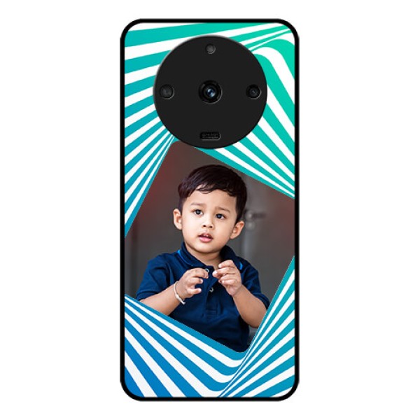 Realme Narzo 60 5G Personalized Glass Phone Case - Abstract Spiral Design Realme Narzo 60 5G Personalized Glass Phone Case - Abstract Spiral Design