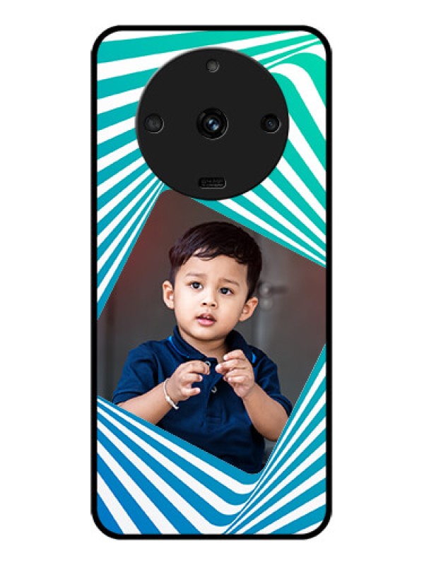 Custom Realme Narzo 60 5G Personalized Glass Phone Case - Abstract Spiral Design