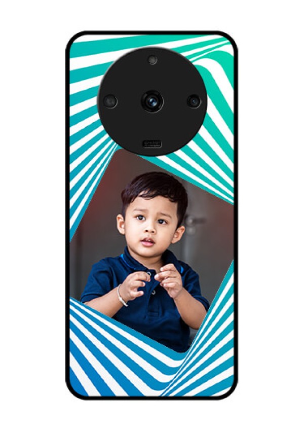 Realme Narzo 60 5G Personalized Glass Phone Case - Abstract Spiral Design