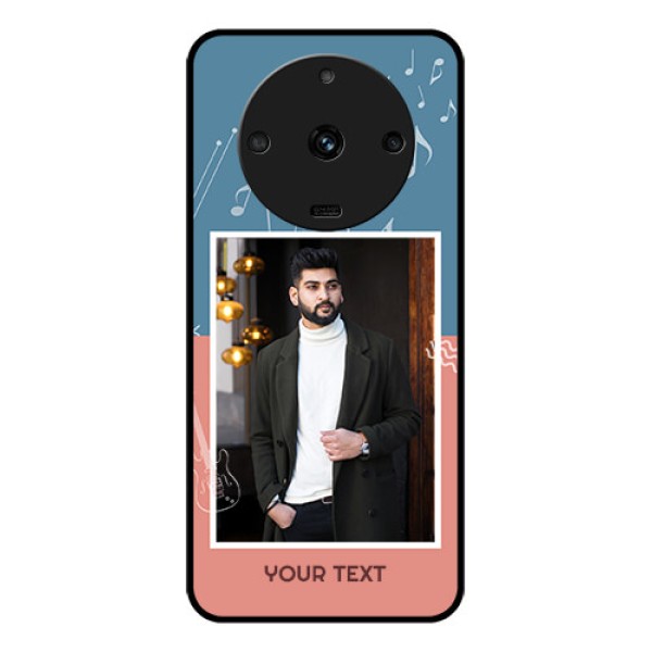 Realme Narzo 60 5G Photo Printing on Glass Case - with Color Musical Note Design Realme Narzo 60 5G Photo Printing on Glass Case - with Color Musical Note Design