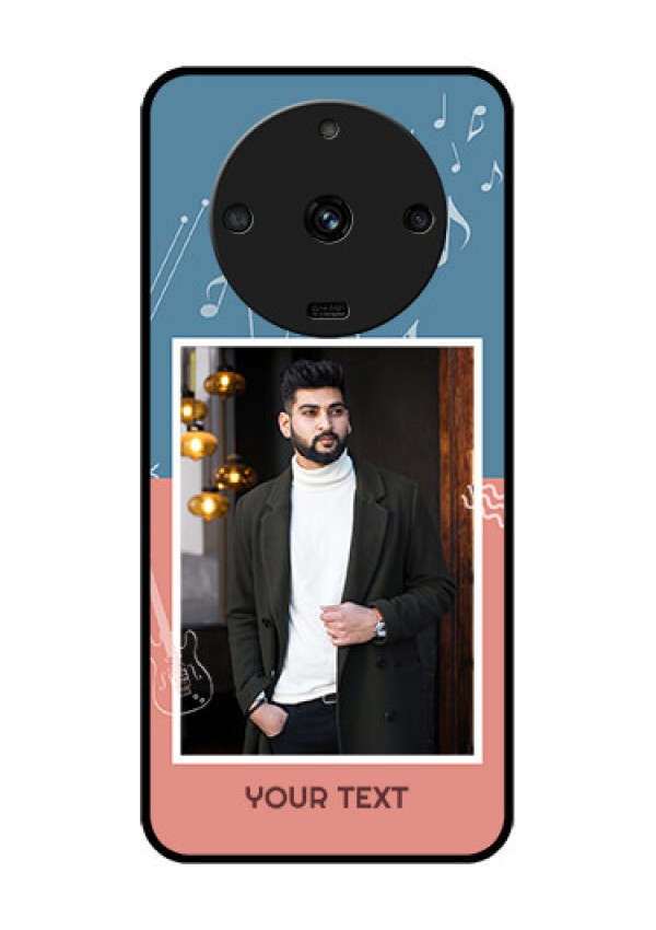 Realme Narzo 60 5G Photo Printing on Glass Case - with Color Musical Note Design