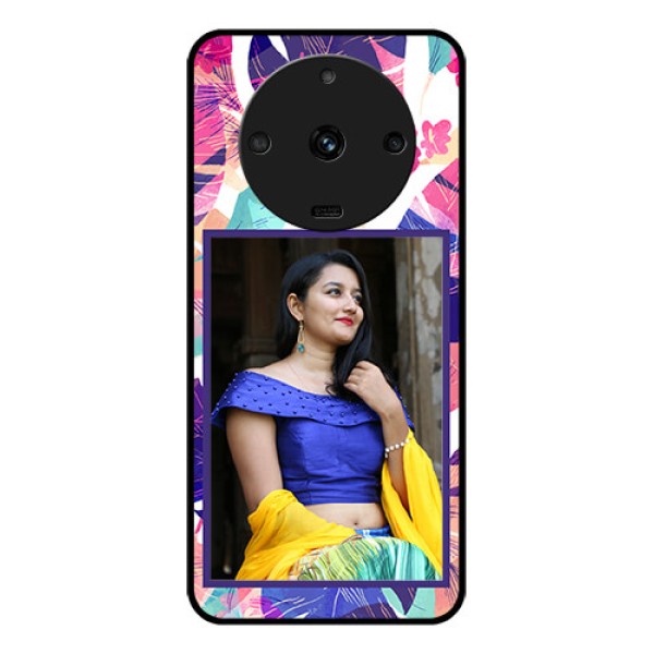 Realme Narzo 60 5G Custom Glass Mobile Case - Abstract Floral Design