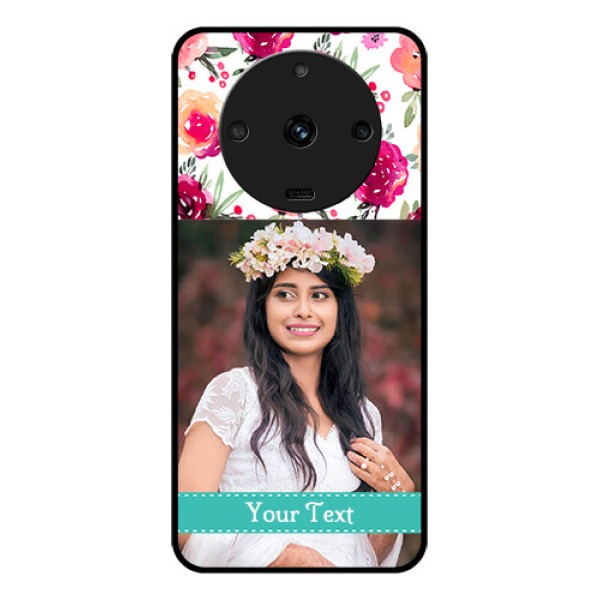 Realme Narzo 60 5G Custom Glass Phone Case - Watercolor Floral Design Realme Narzo 60 5G Custom Glass Phone Case - Watercolor Floral Design