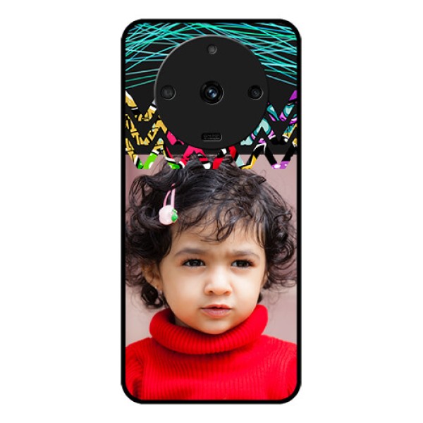 Realme Narzo 60 5G Personalized Glass Phone Case - Neon Abstract Design