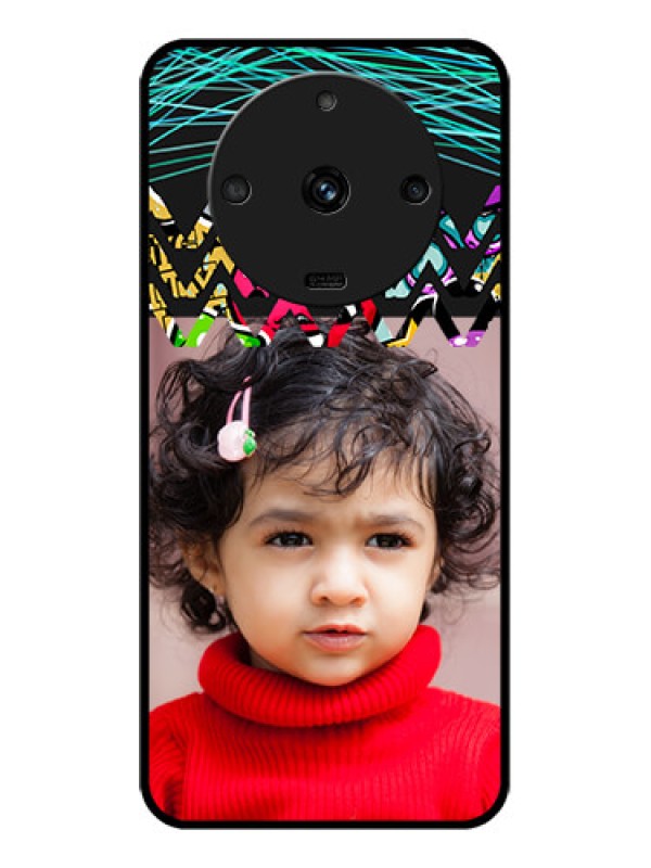 Custom Realme Narzo 60 5G Personalized Glass Phone Case - Neon Abstract Design