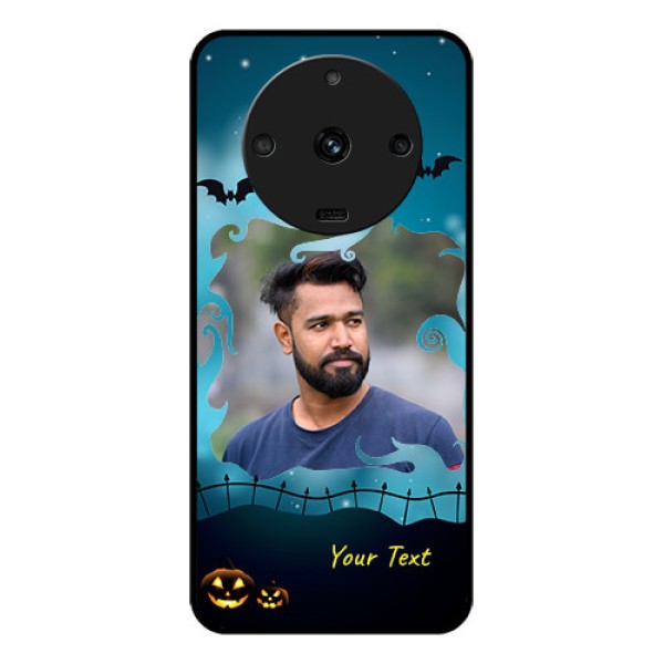 Realme Narzo 60 5G Custom Glass Phone Case - Halloween frame design