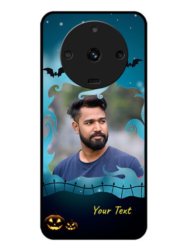 Custom Realme Narzo 60 5G Custom Glass Phone Case - Halloween frame design