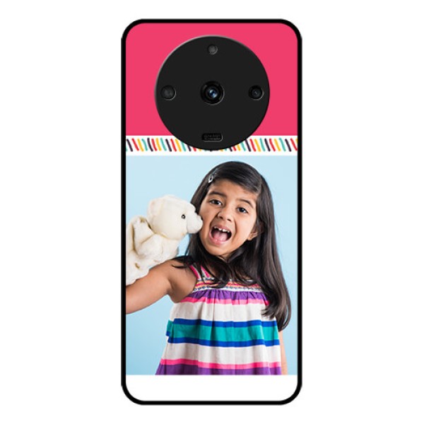Realme Narzo 60 5G Personalized Glass Phone Case - Line art design