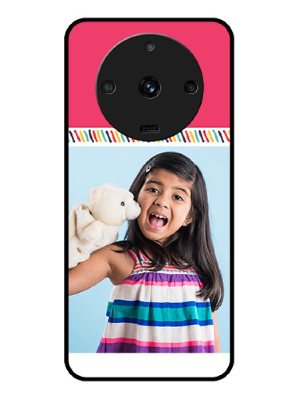 Custom Realme Narzo 60 5G Personalized Glass Phone Case - Line art design