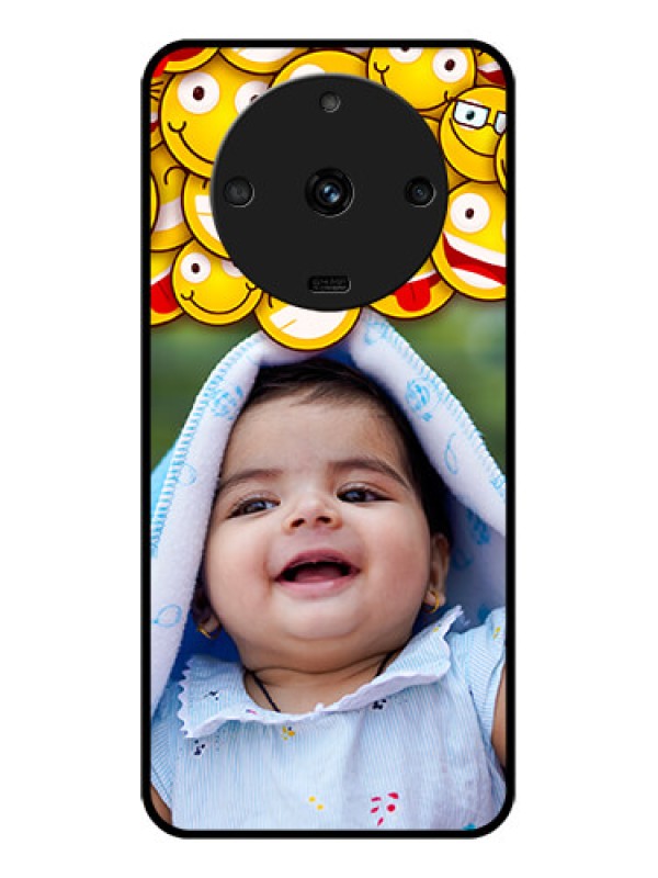 Custom Realme Narzo 60 5G Custom Glass Mobile Case - with Smiley Emoji Design