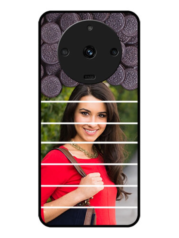 Custom Realme Narzo 60 5G Custom Glass Phone Case - with Oreo Biscuit Design