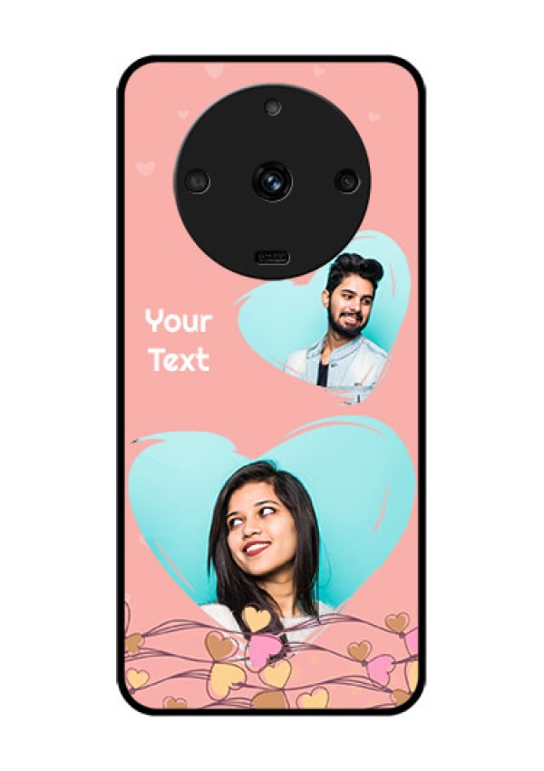 Realme Narzo 60 5G Custom Glass Mobile Case - Love Doodle Design