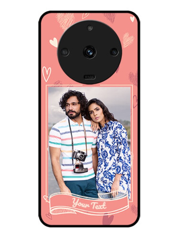 Custom Realme Narzo 60 5G Custom Glass Phone Case - Love doodle art Design