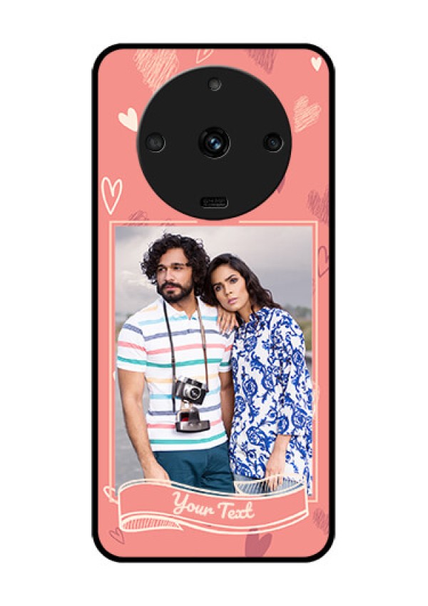 Realme Narzo 60 5G Custom Glass Phone Case - Love doodle art Design