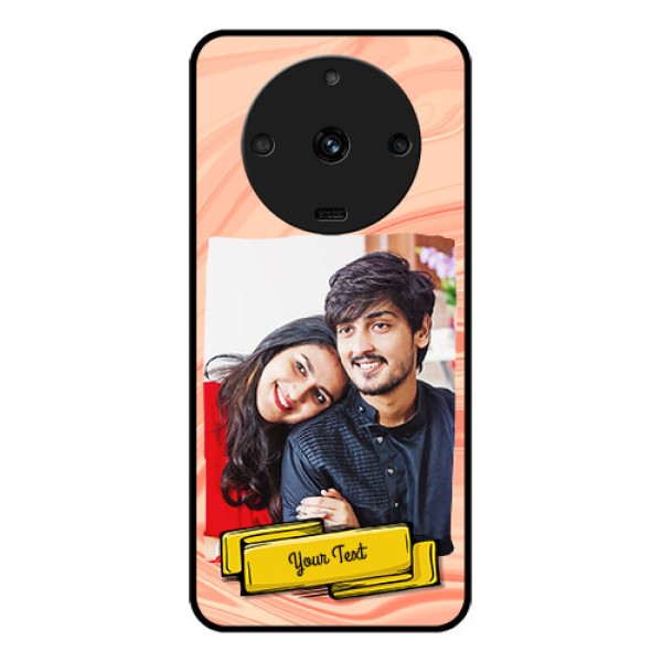 Realme Narzo 60 5G Personalized Glass Phone Case - Marble Texture Design Realme Narzo 60 5G Personalized Glass Phone Case - Marble Texture Design